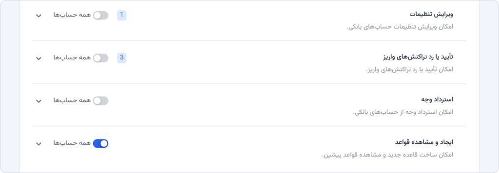 ایجاد و مشاهده قواعد